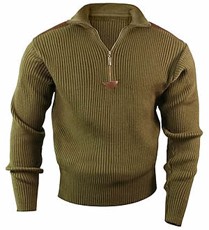 foto Svetr ACRYLIC COMMANDO 1/4 zip OLIV